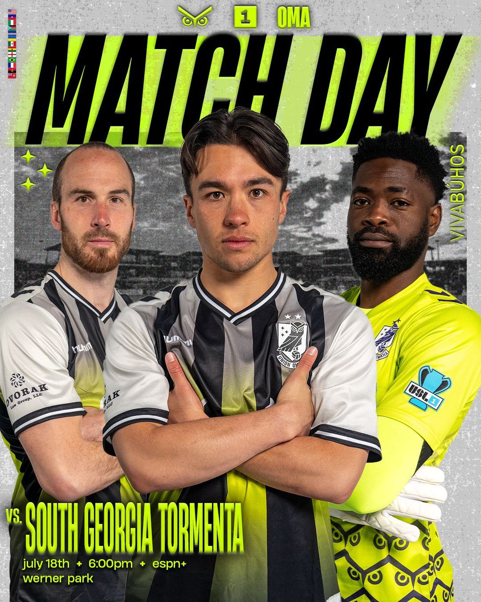 Union Omaha (@union_omaha) on Twitter photo So glad to be home for ๐๐๐๐๐ ๐๐๐!
It's Youth Soccer Night, presented by @nebraskamed, it's Unified Series after, and it's a bird battle vs. Tormenta! ๐ฆ
๐ <a href="/Tormenta_FC/">South Georgia Tormenta FC</a>
๐ก 6:00pm
๐ Papillion, NE
๐บ ESPN+
๐๏ธ tinyurl.com/UOTix718
#OneMeansAll | #VivaBรบhos | #OMAvTRM So glad to be home for ๐๐๐๐๐ ๐๐๐!
It's Youth Soccer Night, presented by @nebraskamed, it's Unified Series after, and it's a bird battle vs. Tormenta! ๐ฆ
๐ <a href="/Tormenta_FC/">South Georgia Tormenta FC</a>
๐ก 6:00pm
๐ Papillion, NE
๐บ ESPN+
๐๏ธ tinyurl.com/UOTix718
#OneMeansAll | #VivaBรบhos | #OMAvTRM