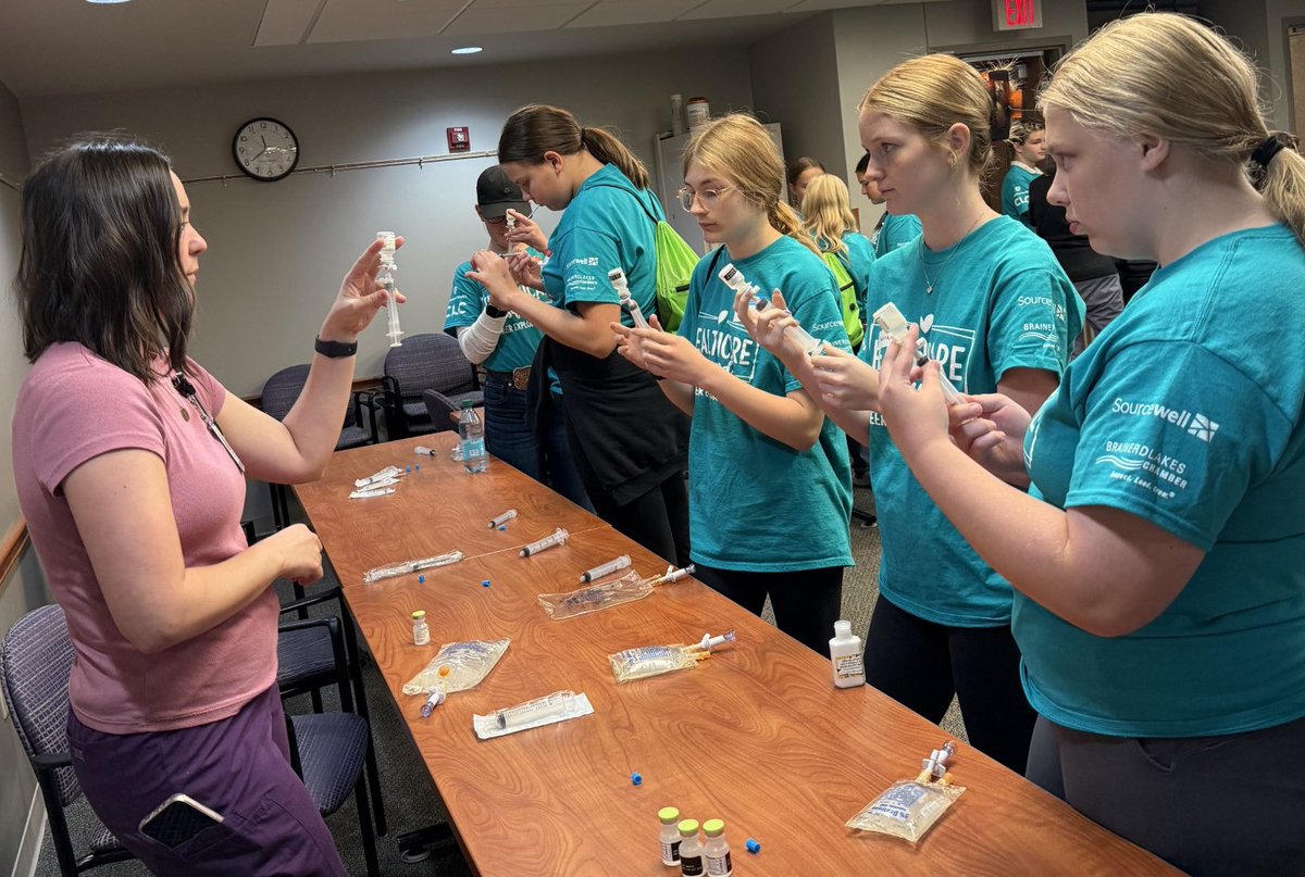 Central Lakes College (@clcmnedu) on Twitter photo That's a wrap on our #Healthcare Scrubs Camp!
This career exploration camp brought 70+ 8th-10th graders together to get a hands-on look into many health careers.
Our partners on this awesome event: the Brainerd Lakes Chamber of Commerce, <a href="/sourcewell_gov/">Sourcewell</a> and <a href="/EssentiaHealth/">EssentiaHealth</a>. That's a wrap on our #Healthcare Scrubs Camp!
This career exploration camp brought 70+ 8th-10th graders together to get a hands-on look into many health careers.
Our partners on this awesome event: the Brainerd Lakes Chamber of Commerce, <a href="/sourcewell_gov/">Sourcewell</a> and <a href="/EssentiaHealth/">EssentiaHealth</a>.