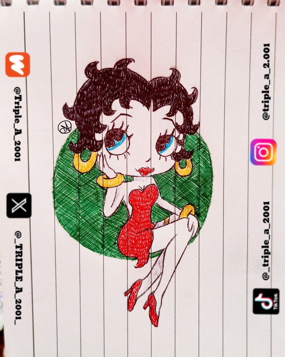 _TRIPLE_A_2001_'s tweet image. #BettyBoop me parece muy bonita ♥️ pero su voz no me gusta 😬 ¿A alguien más le pasa? 

#Dibujo #Tradicional #FanArt