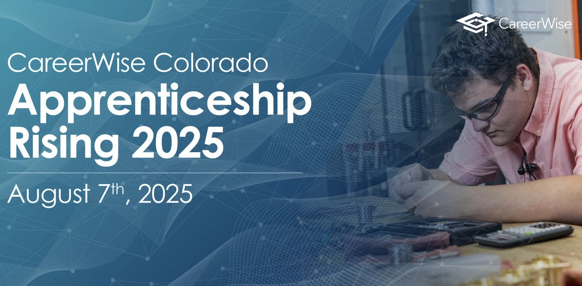 CareerWise Colorado (@careerwiseco) on Twitter photo We’re thrilled to welcome <a href="/SenatorBennet/">Michael Bennet</a> as the keynote at Apprenticeship Rising 2025 — a celebration of CO’s youth apprentices & workforce innovation!
📅 Aug 7
📍 Mile High Station
🎉 Join us: events.blackthorn.io/en-US/41LNjj6/…
#YouthApprenticeship #FutureOfWork We’re thrilled to welcome <a href="/SenatorBennet/">Michael Bennet</a> as the keynote at Apprenticeship Rising 2025 — a celebration of CO’s youth apprentices & workforce innovation!
📅 Aug 7
📍 Mile High Station
🎉 Join us: events.blackthorn.io/en-US/41LNjj6/…
#YouthApprenticeship #FutureOfWork
