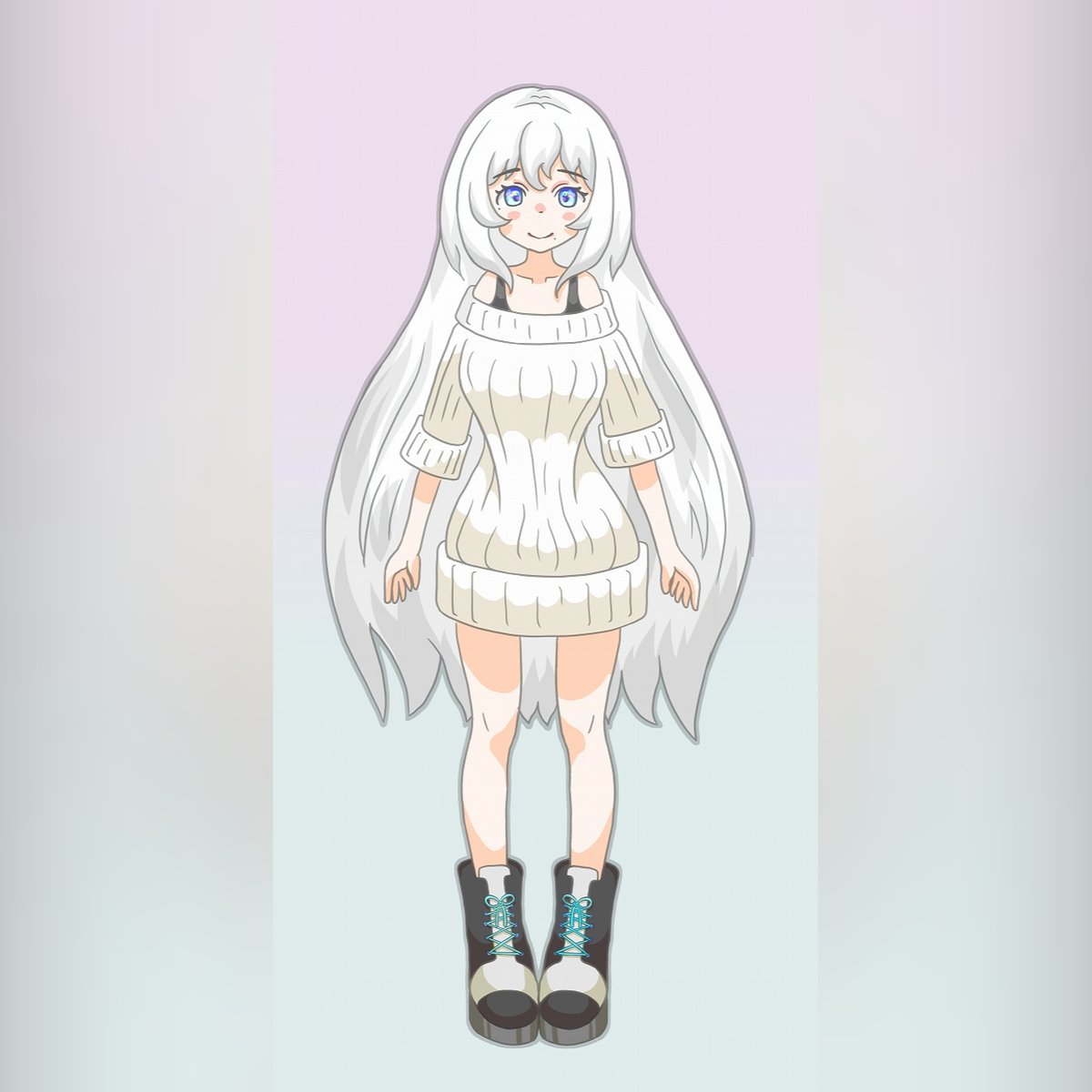 snowmole2419's tweet image. サマーニット(依頼)

＃立ち絵　＃ファッション　
＃イラスト　＃skeb　#募集中