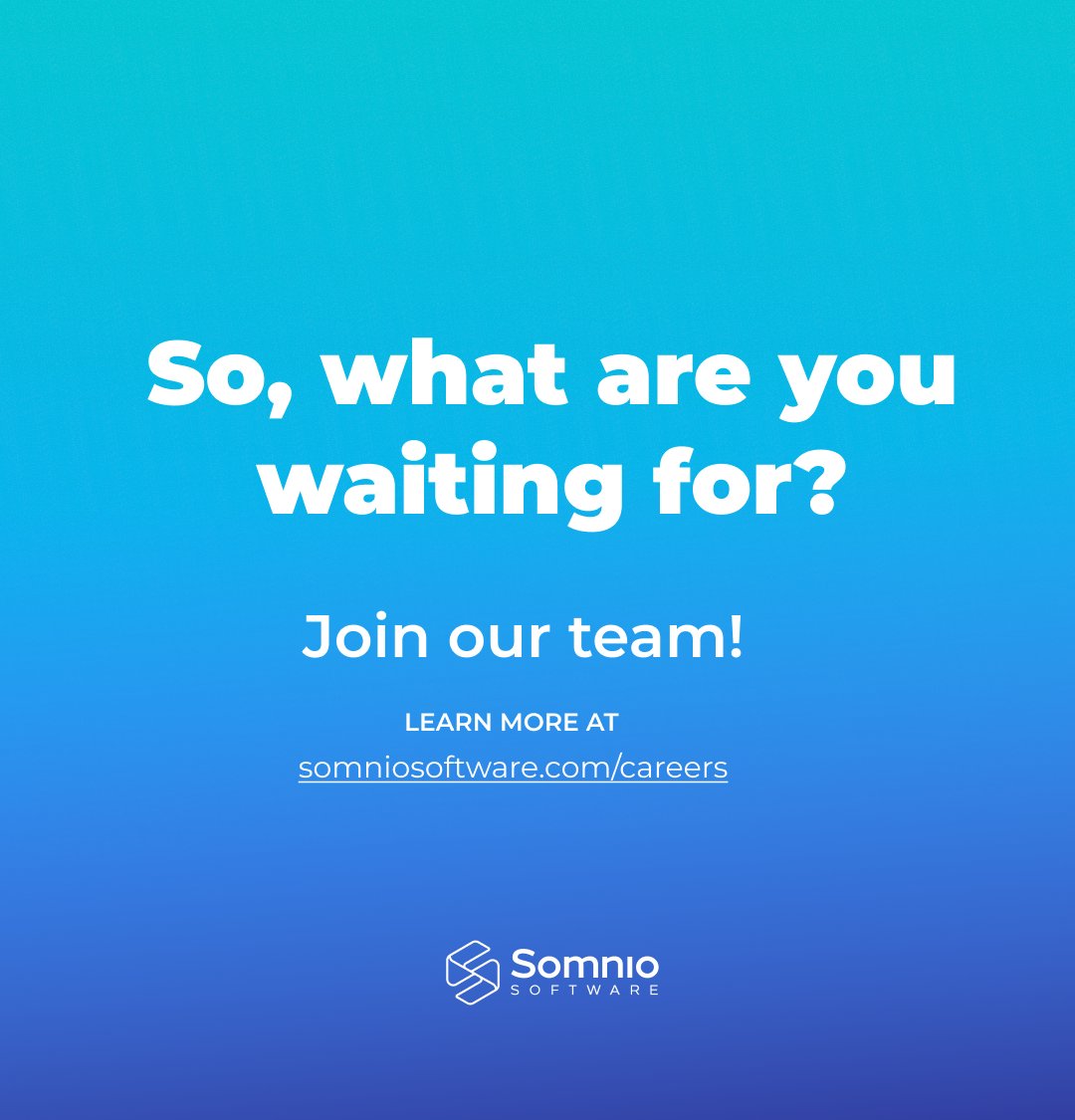 somnio_software's tweet image. We’re growing and hiring! 🚀

At Somnio, we build tech that makes a difference 🌍
Join our remote-first, people-first team and create products that matter.

👉 Explore roles: somniosoftware.com/careers

#Hiring #TechCareers #RemoteWork