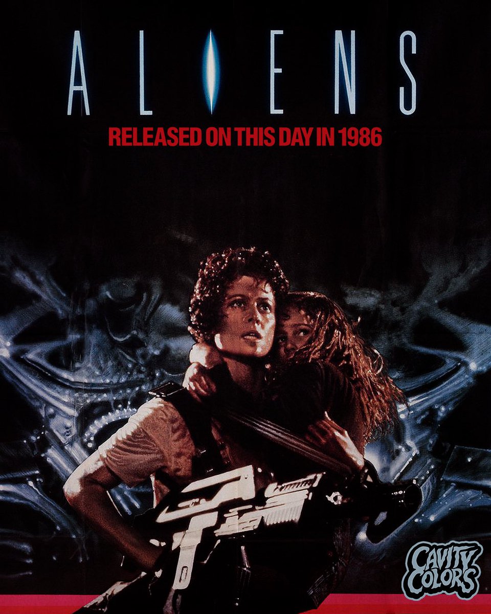 CAVITYCOLORS's tweet image. Game over, man! ๐ช On this day in 1986โฆ ALIENS was unleashed in theaters!