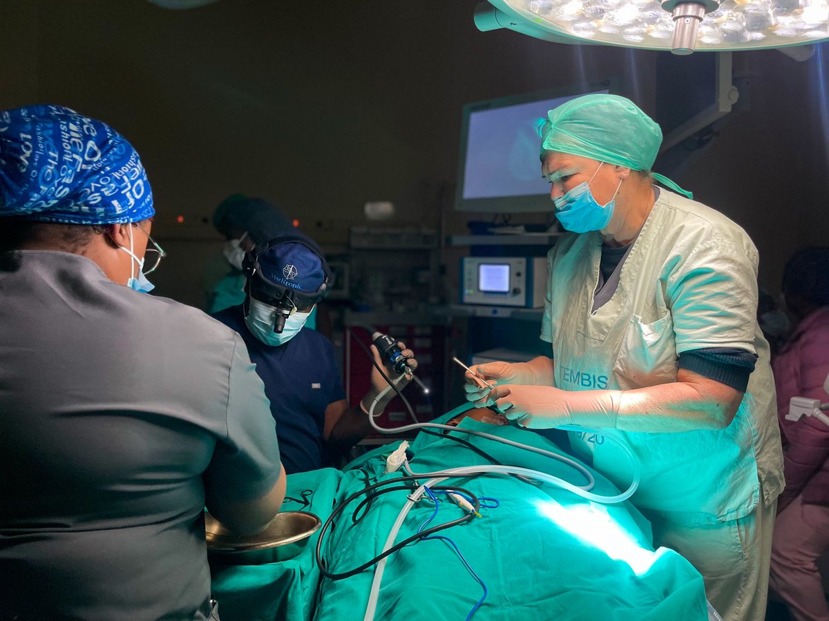 GautengHealth's tweet photo. Tembisa Hospital is bringing hope and healing. Amongst other procedures conducted, the surgical team performed an adenoidectomy on a young boy - a life-changing procedure that restores not just health, but the promise of a better future. 💛🩺#GPSurgicalMarathon https://t.co/EHuEa1Ezd7