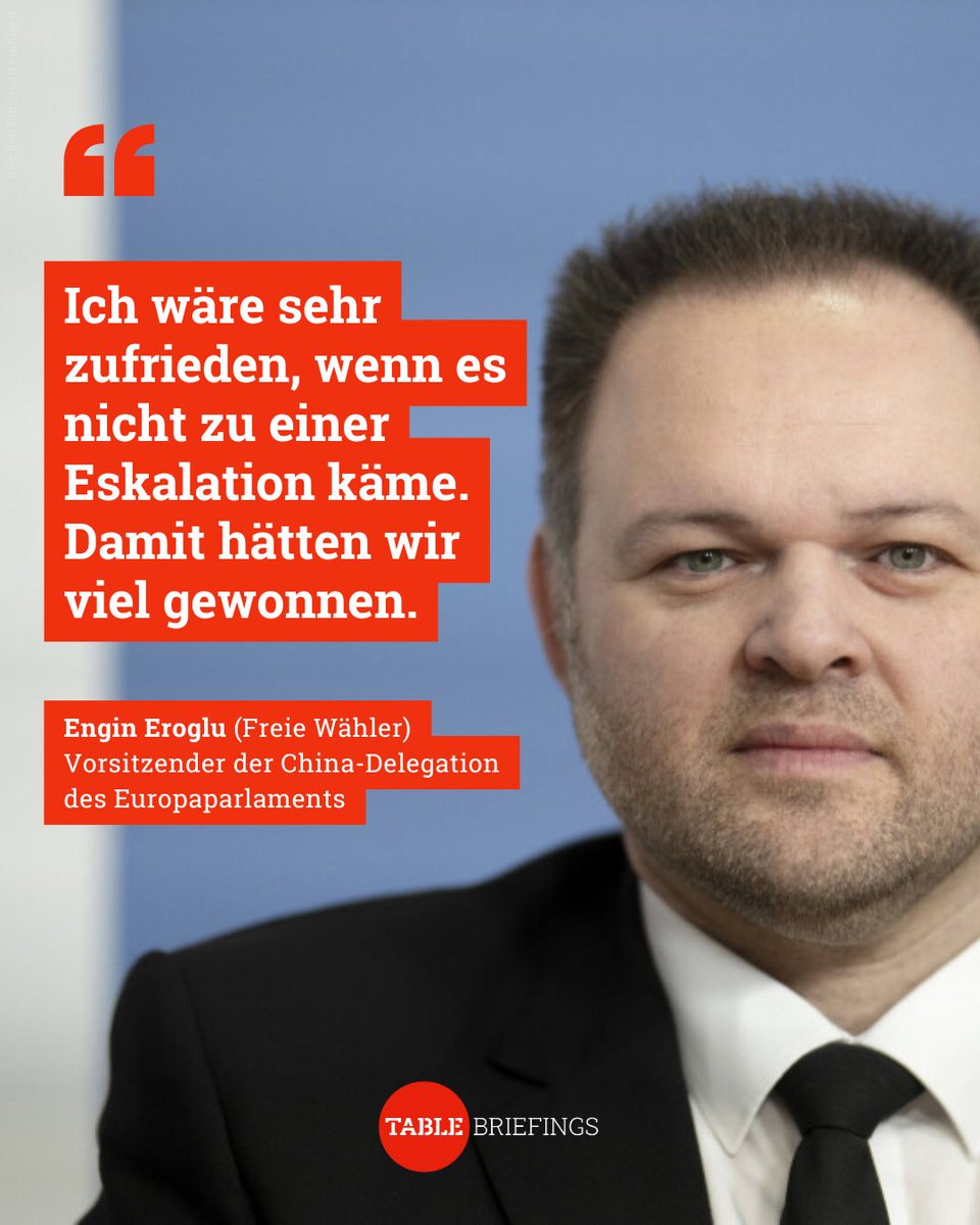 TableBriefings's tweet image. Der Vorsitzende der China-Delegation des Europaparlaments setzt die Erwartungen an den bevorstehenden EU-China-Gipfel tief an. „Frau von der Leyen hat einen Kommunikationsfehler gemacht“, sagt er im Interview 👉table.media/china/intervie…
#china #eu #europa