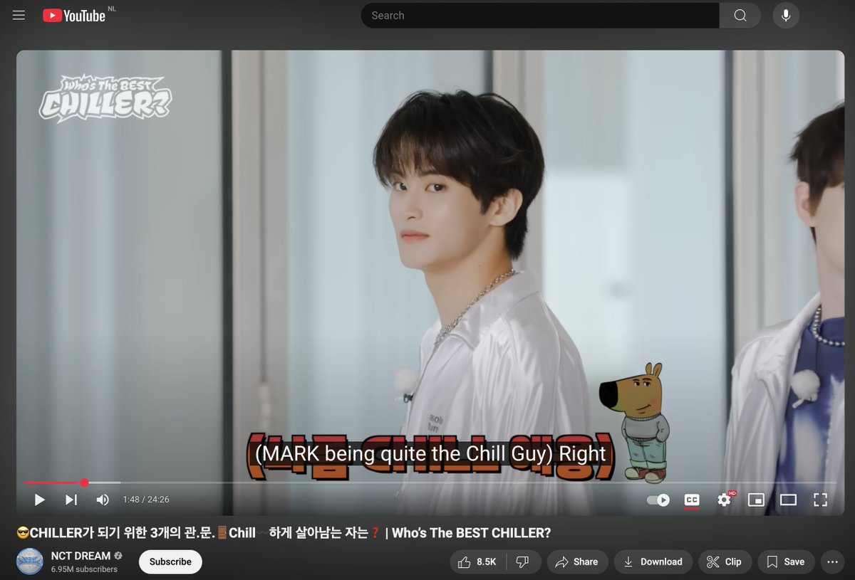 the south korean kpop group <a href="/NCTsmtown_DREAM/">NCT DREAM</a> just did a 24 minute long episode dedicated to finding out who the chillest guy is. 🇰🇷