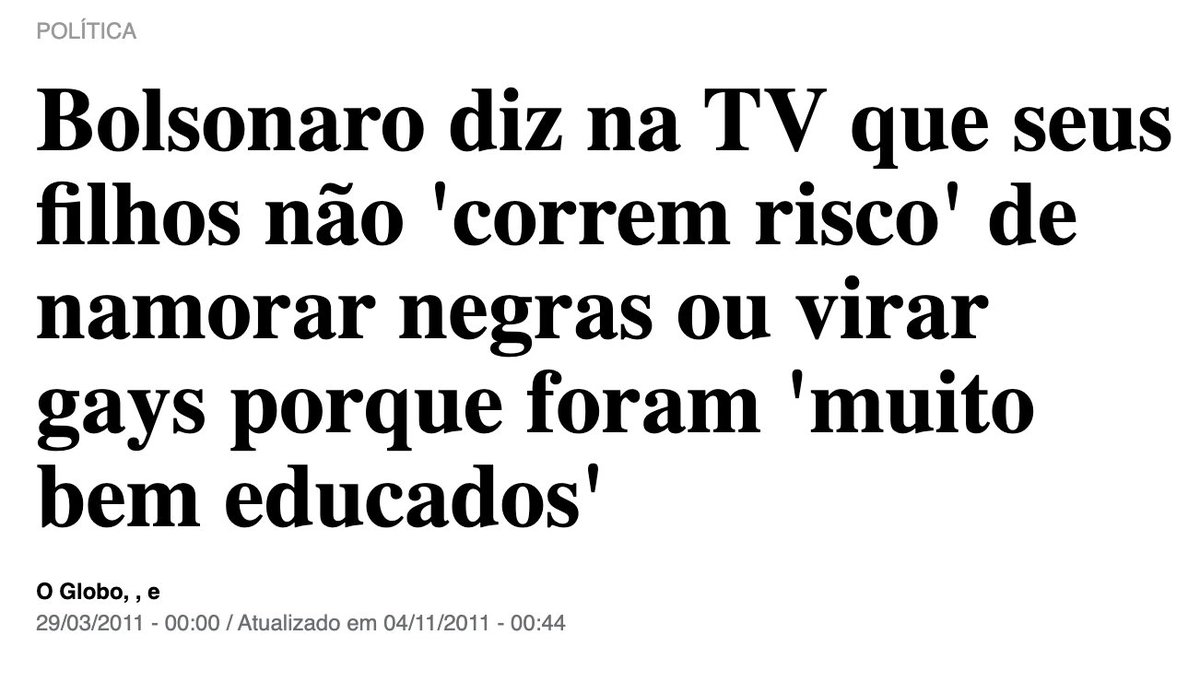 edugoldenberg's tweet image. Isso foi há 14 anos, em 04/11/2011. Eu não esqueci e é preciso que ninguém esqueça. @jairbolsonaro é um dejeto humano, um homem medieval, absolutamente pernicioso. Cada porco e cada porca que parte em sua defesa é conivente com essa declaração e com todos os seus muitos crimes.