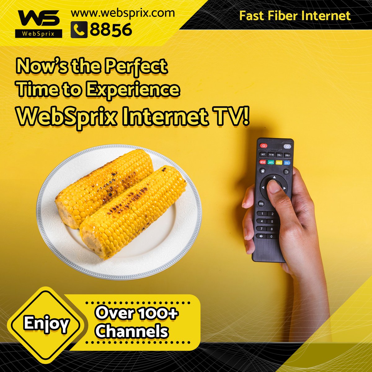 Step into a world of nonstop entertainment—stream over 100 channels, including your favorite international networks, all in one place.
No dish, no decoder, no hassle—just pure entertainment at your fingertips.
Visit our website websprix.com/services/inter…  

📞 Call 8856