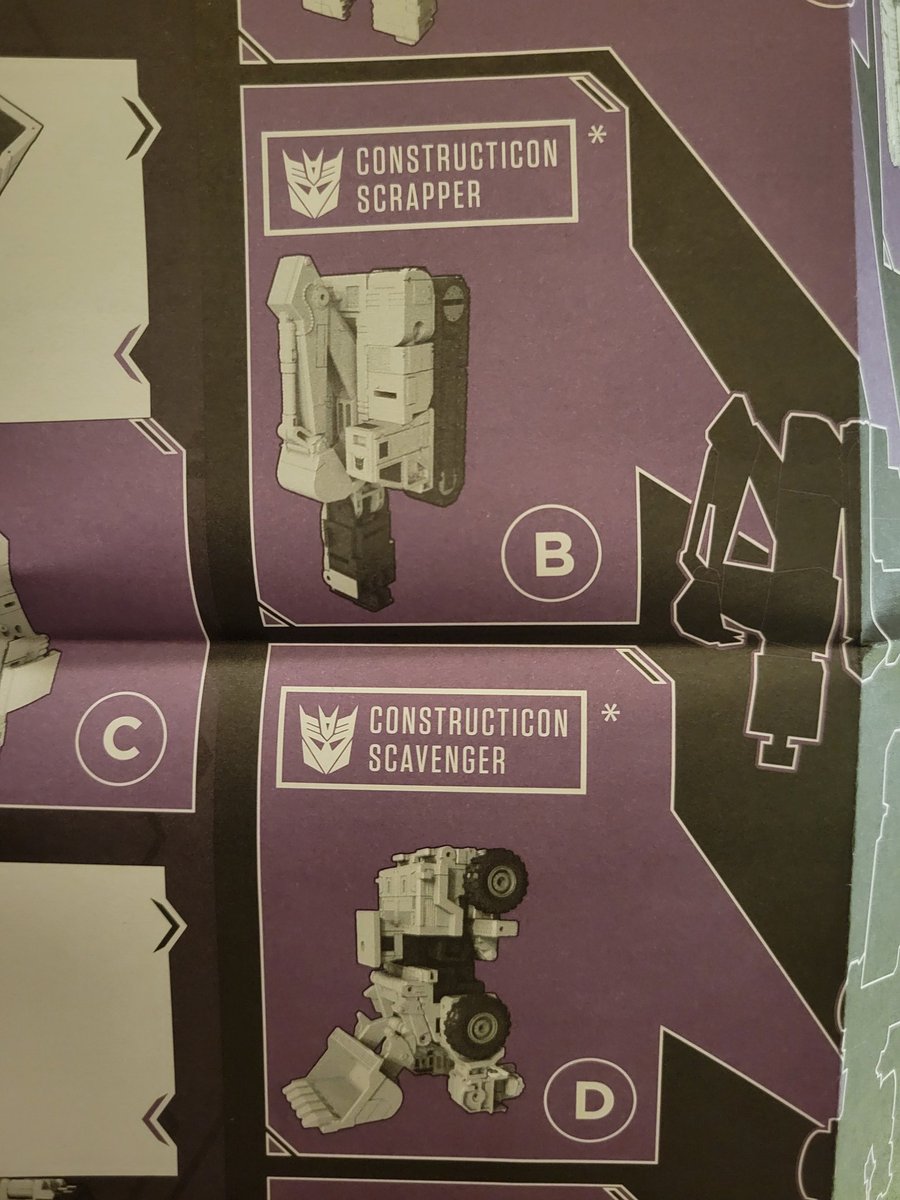 AssTransformers's tweet image. Scrapper and Scavenger's names are swapped between each other on SS86 Devastator's instructions. (2025)