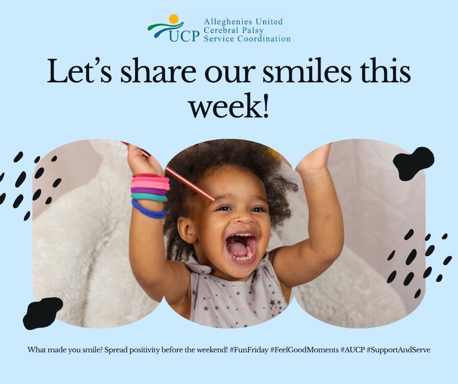 AllegheniesUCP's tweet image. Happy Friday!  Let’s have some fun 🎉

What’s one thing that made you smile this week? 

Drop it below and help us spread some positivity going into the weekend!  😊⬇️

#FunFriday #FeelGoodMoments #AUCP #SupportAndServe