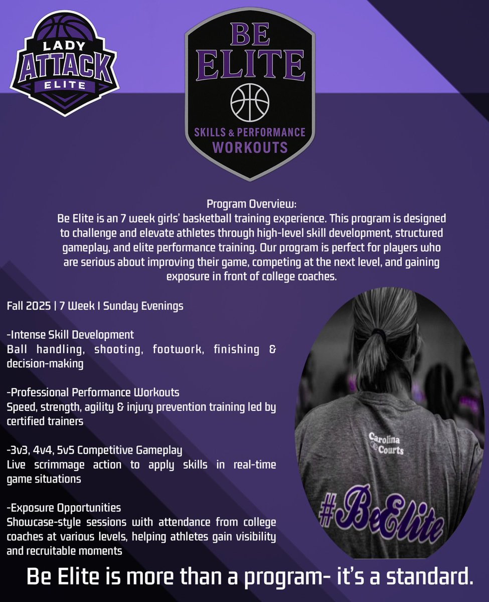 LADYATTACKELITE's tweet image. 🚨 Registration opens Monday🚨
Limited spots for Be Elite Skills & Performance Workouts 🏀
⏳ Don’t wait — first come, first serve!
Get your foot in the door with the Elite❕
@JoshParcell @CoachJTemple @CoachJ0_
#BeElite #LadyAttack #GirlsBasketball