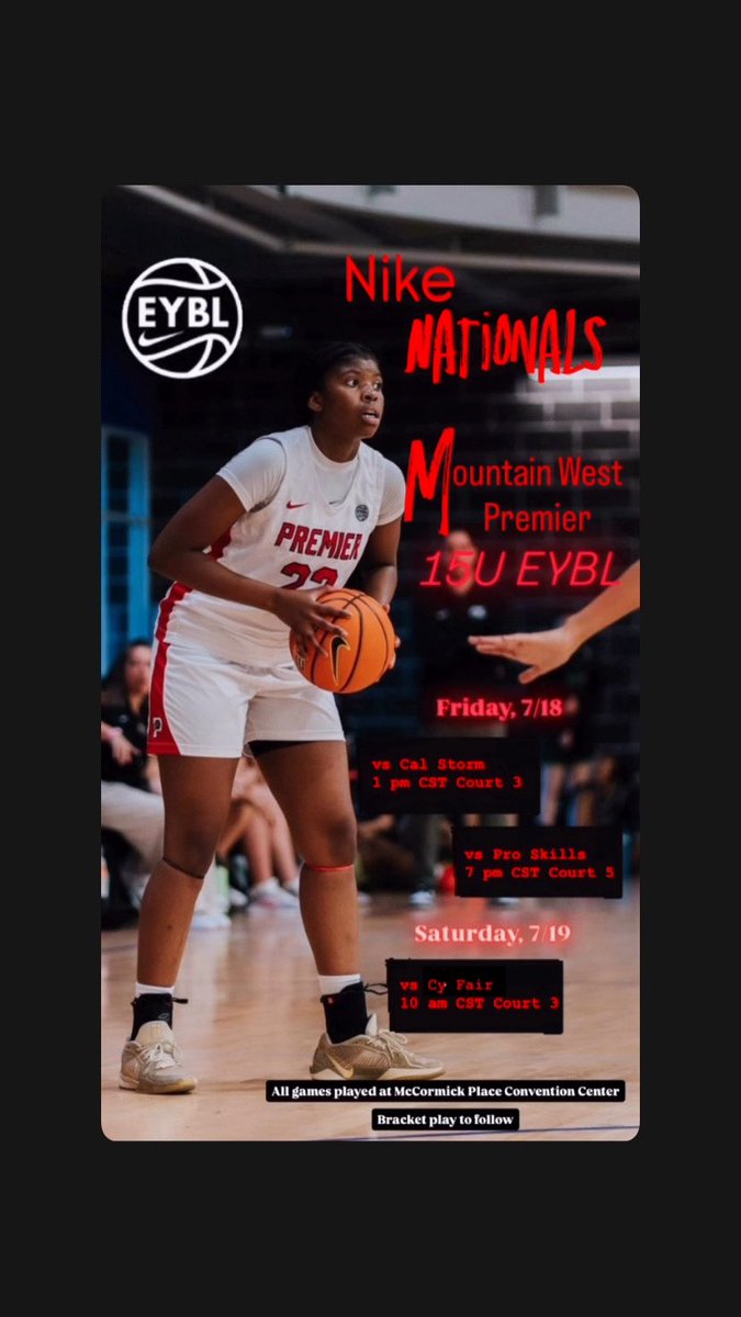 Kennedi Toliver (@kenneditoliver) on Twitter photo Here’s my schedule for Nike Nationals!
<a href="/MtnWestPremier/">Mountain West Premier</a> #mountainwestpremier #NikeGirlsEYBL #niketoc #roadtochicago Here’s my schedule for Nike Nationals!
<a href="/MtnWestPremier/">Mountain West Premier</a> #mountainwestpremier #NikeGirlsEYBL #niketoc #roadtochicago