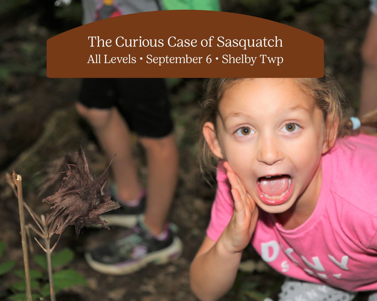Rumor has it that Sasquatch is back and has been spotted at Stony Creek Metropark and we need YOUR help to document this rare sighting into existence!

REGISTER NOW: bit.ly/4eUTEwZ