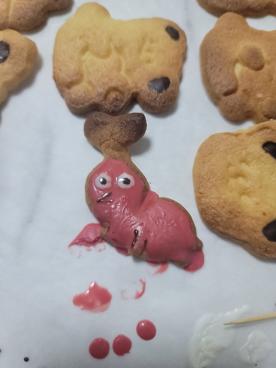 피크민쿠키 만들라했는데 나도 모르겠음이제