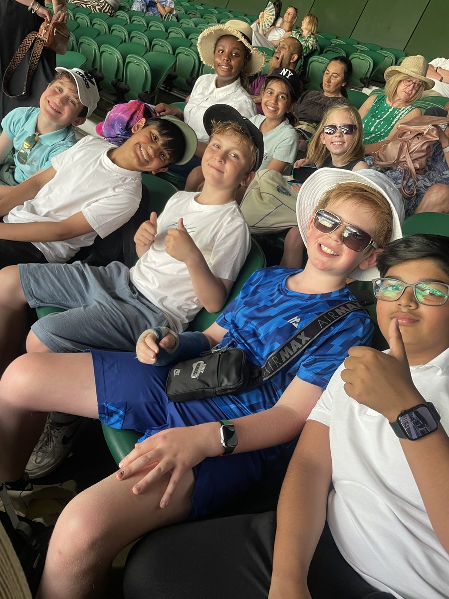 Some of our <a href="/DameAllansJnr/">Dame Allan's Junior School</a> pupils took an incredible trip to Wimbledon to start off their summer on a high! 🎾 🍓 The sun shone as the group had a fantastic day out watching matches on Court 1. Thank you to Miss Dobbin and Mrs Holliday for arranging this trip.