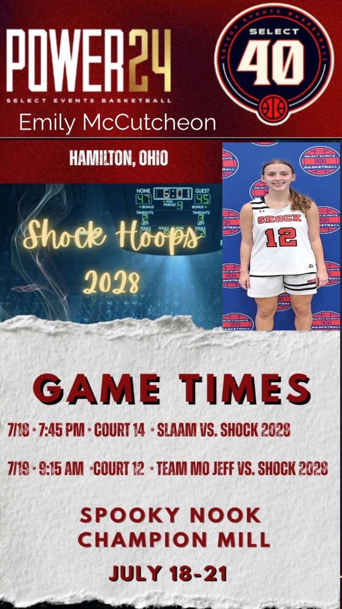 Emily McCutcheon (@e_mccutcheon12) on Twitter photo Weβre ready to show everyone who we are and make a name for ourselves in the Select 40, Power 24 finals this weekend. Coaches, weβd love for you to stop by and check us out! <a href="/CoachRubyD/">Ruben Diaz</a> <a href="/Coach_Nik15/">Nik</a> <a href="/Shockhoops/">Shock Hoops</a> <a href="/SelectEventsBB/">Select Events Basketball</a> Weβre ready to show everyone who we are and make a name for ourselves in the Select 40, Power 24 finals this weekend. Coaches, weβd love for you to stop by and check us out! <a href="/CoachRubyD/">Ruben Diaz</a> <a href="/Coach_Nik15/">Nik</a> <a href="/Shockhoops/">Shock Hoops</a> <a href="/SelectEventsBB/">Select Events Basketball</a>