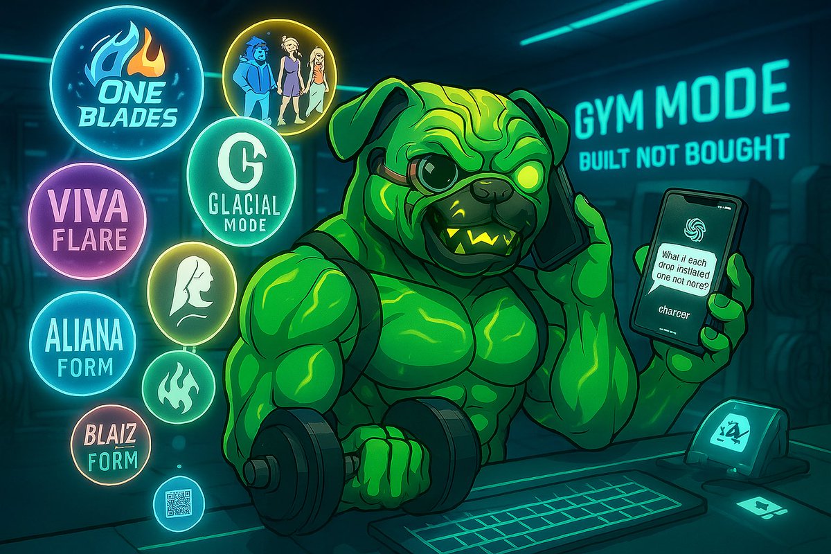 skatingceo's tweet photo. Crushing curls while cooking concepts.
Gym mode ON. Brand mode LOUD.
Welcome to the platform where ideas lift with reps.
#ONEBlades #SmoothYetis #SpacePugs https://t.co/QAIgK3eBRR
