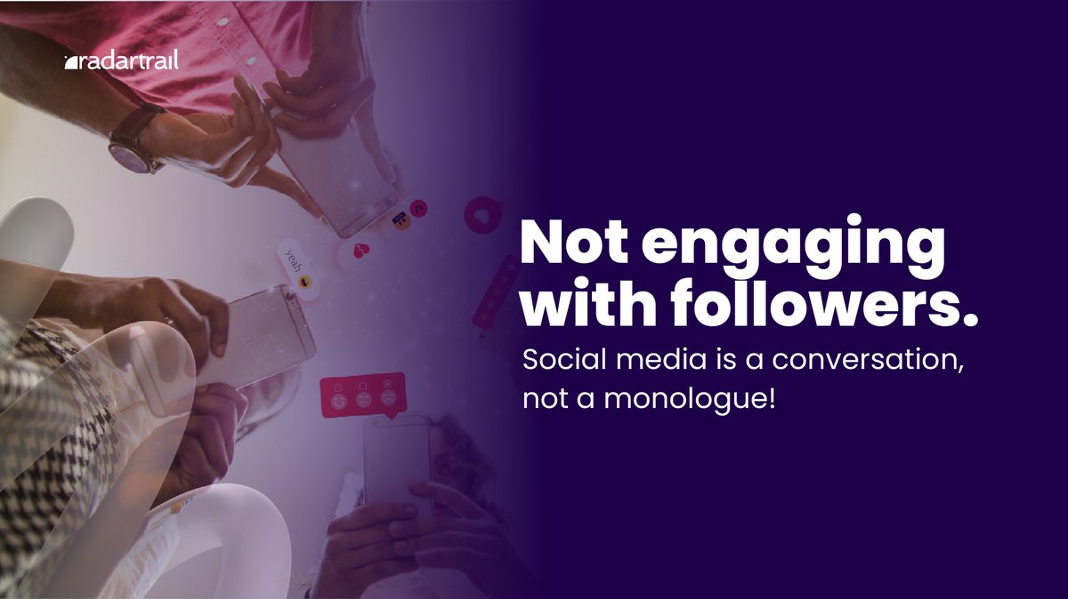 Radartrail_'s tweet photo. Social media isn’t just about posting, it’s about STRATEGY!

If you’re seeing low engagement and little growth, you might be making one of these five mistakes https://t.co/H0sYYNIMnB