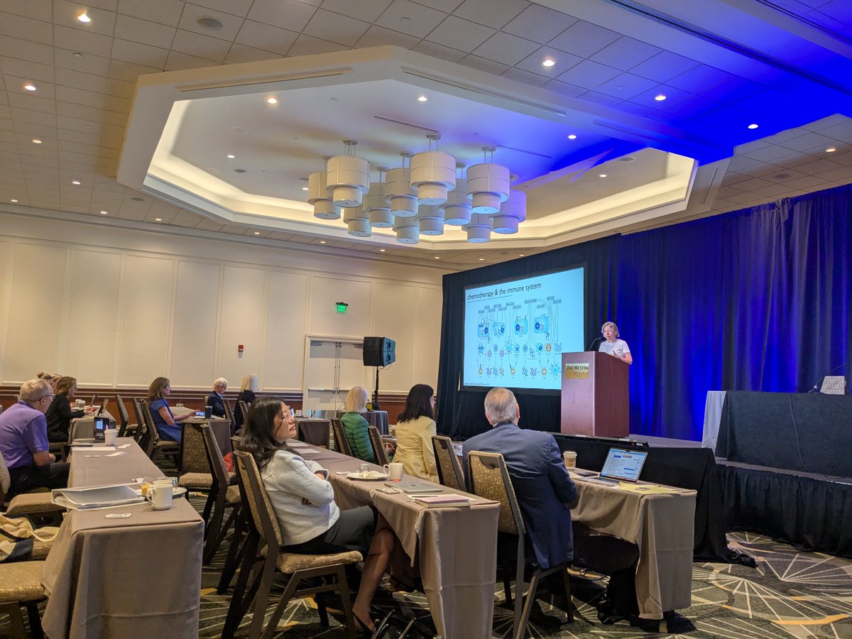 DFCI_BreastOnc's tweet photo. Dr. Marleen Kok (@lab_kok) delivered an excellent #HarvardBreastCancerCourse Schlager Lecture on #Immunotherapy in Early #BreastCancer.  The Schlager lectureship brings in world leading cancer investigators working in women's cancers. https://t.co/1Ka20zDdSH