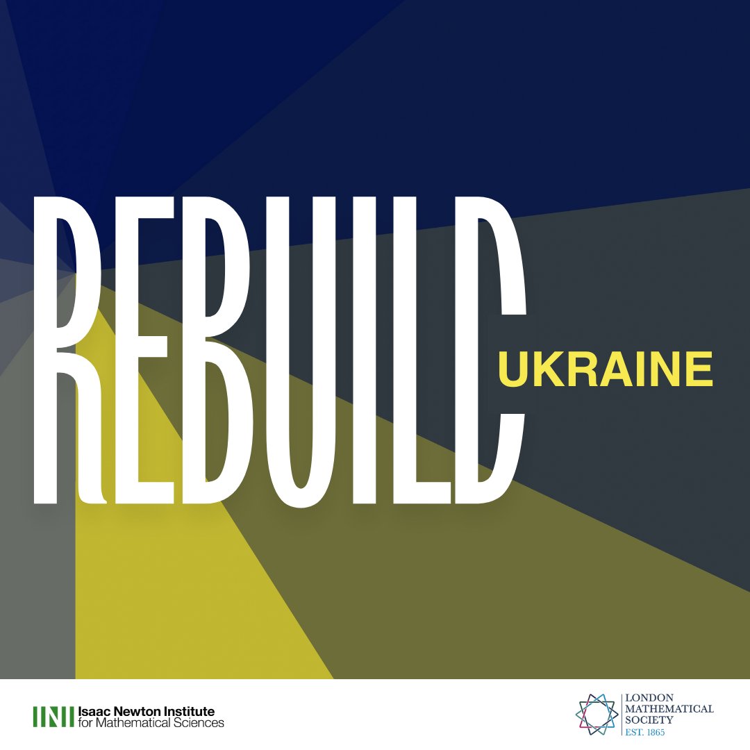 NewtonInstitute's tweet image. 📢 Applications open for the Rebuild Ukraine scheme!
The scheme focuses on offering support to Ukrainian research-active mathematicians to visit UK institutions, including INI.
🔗 For more information and to apply: newton.ac.uk/events/rebuild…
#isaacnewtoninstitute #rebuildukraine