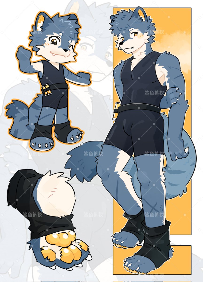 shayu0717's tweet photo. 虎狼弟弟设定拍卖
是实验产物虎狼弟弟，因为双重物种融合有基因缺陷，偶尔会有狂暴等症状，所以随身佩戴腰间抑制剂 
不知道去哪出设我没辙了
#furryartist #oc #furry #设定拍卖 #出设 #设定 #兽设 #幻想生物 https://t.co/qEQWAzjKzZ