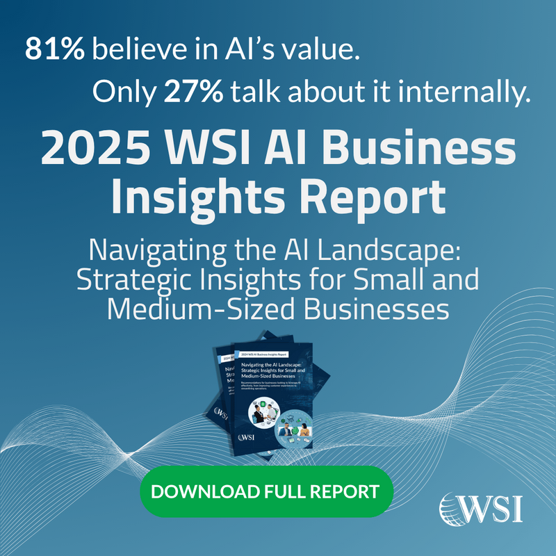 WSI’s 2025 AI Business Insights Report is here!
Insights from 600+ businesses we surveyed, we explore the growing divide between #AI ambition and actual execution. 
Does your business align with the data we found?

marketing.wsiworld.com/ai-report?utm_…