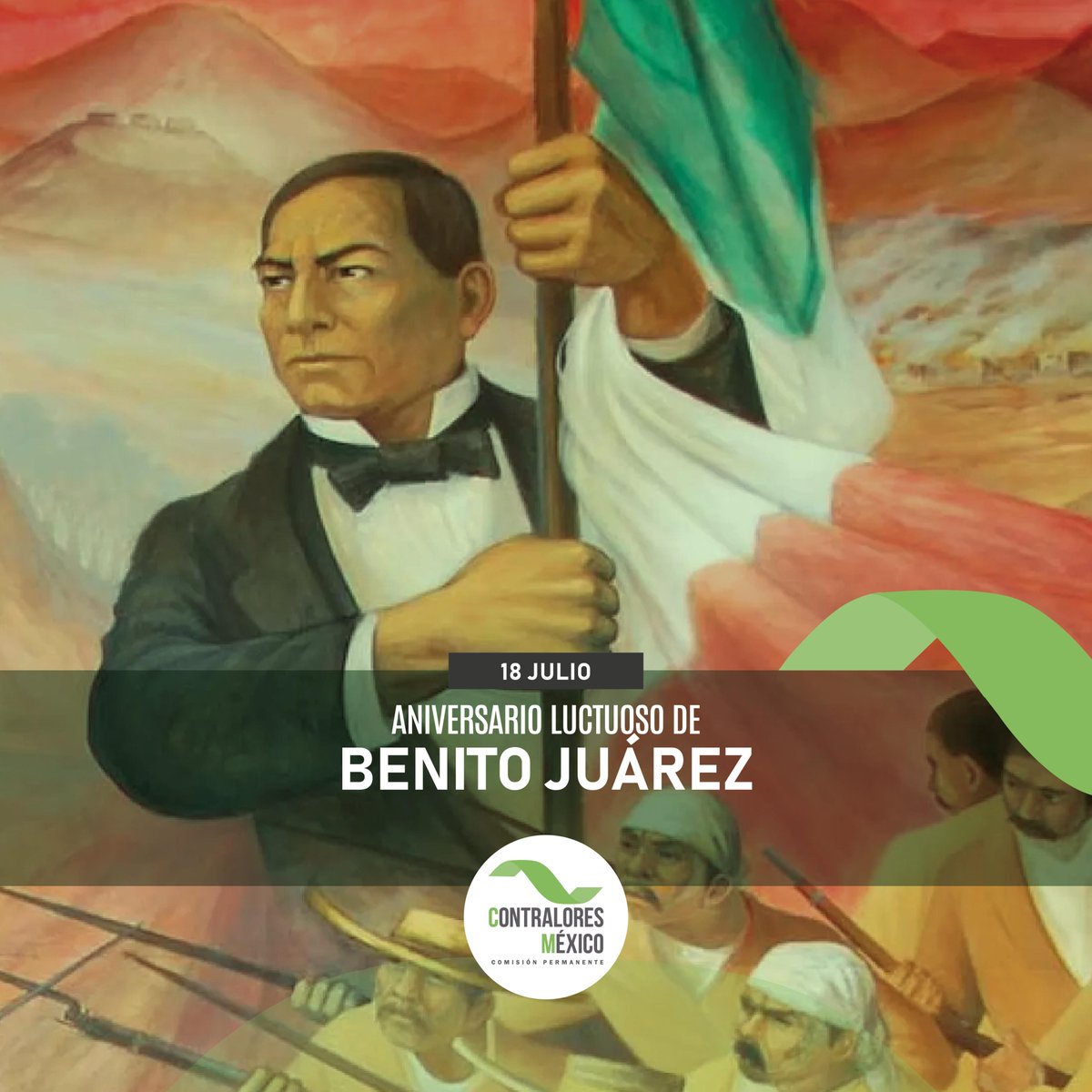 En Contralores MX rendimos homenaje a Don Benito Juárez García, al conmemorarse hoy su aniversario luctuoso.

A 153 años de su fallecimiento, recordamos el legado del Benemérito de las Américas, un hombre de origen humilde que con integridad, visión y compromiso con la legalidad