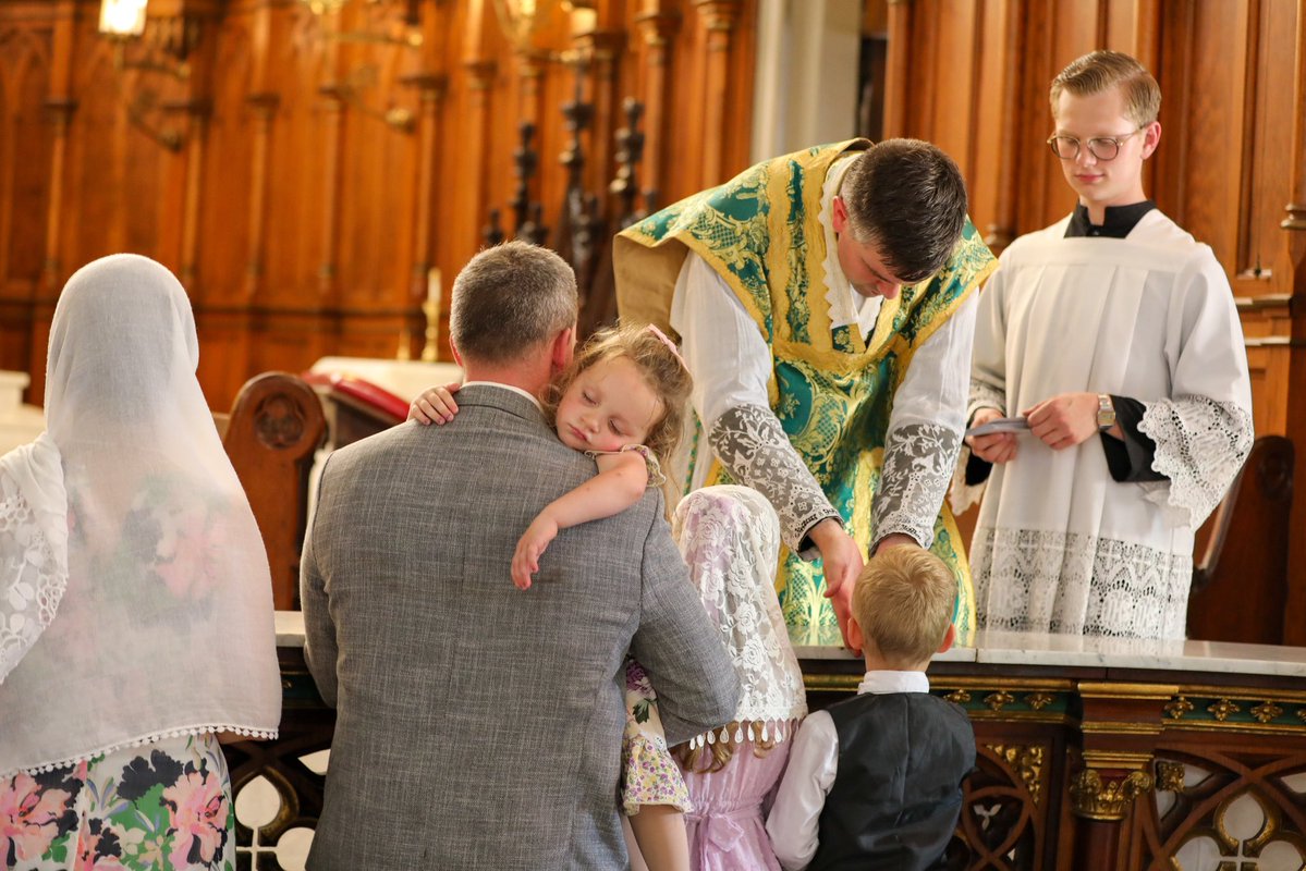 StJosephShrineD's tweet image. On Sunday the Rev. Canon Andrew Bredemann, ICKSP celebrated a First Mass at St. Joseph followed by his First Blessings and a joyful reception in the social hall. It was also the first Cantatio sung Mass of their summer season. Deo gratias!
