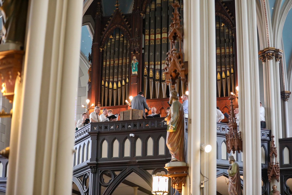 StJosephShrineD's tweet image. On Sunday the Rev. Canon Andrew Bredemann, ICKSP celebrated a First Mass at St. Joseph followed by his First Blessings and a joyful reception in the social hall. It was also the first Cantatio sung Mass of their summer season. Deo gratias!