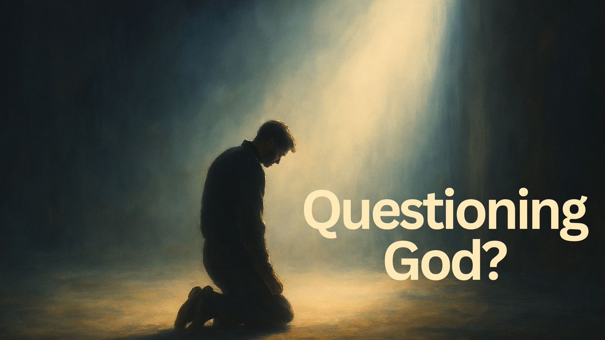 w_bitterman's tweet image. To the brother yesterday who asked if he should keep going—yes. This was written for you.
___________________________________________________
If You’ve Been Holding God at Arm’s Length…To the Doubter
A lone figure kneels in a beam of light cutting through a darkened room, head…