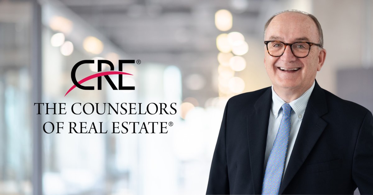 Congratulations to Steve Norris, CRE®, who will become Global Chair in 2028. Among his contributions to The Counselors, Steve chaired the CRE® Consulting Corps team that advised the town of Paradise, CA, on its rebuilding efforts following the devastating Camp Fire in 2018.