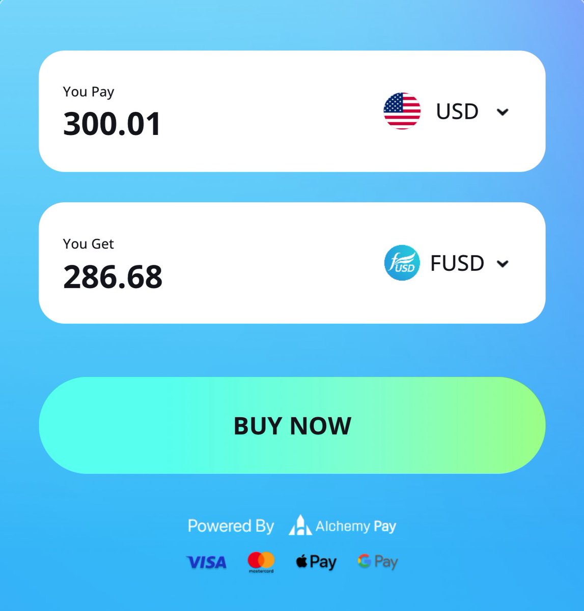 freedomdollar5's tweet image. 🚨 You can now buy fUSD directly with your Visa, Mastercard, Apple Pay, or Google Pay — thanks to Alchemy Pay!
alchemypay.org
@AlchemyPay
#fUSD #FreedomDollar #AlchemyPay