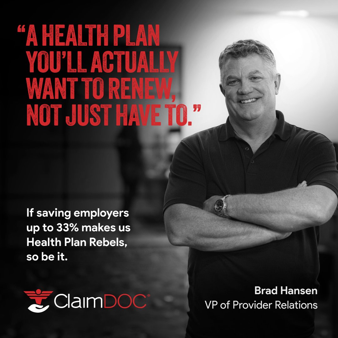 Health plan renewals can be frustrating but not when they cut costs for both employers and employees. Be a rebel. Choose a health plan you'll be excited to discuss at renewal time.

#WhyClaimDOC #ReferenceBasedPricing #SelfFundedHealthcare
