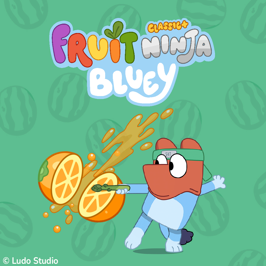 Halfbrick's tweet image. Play the Bluey x Fruit Ninja Classic+, Asparagus event and unlock the Asparagus Wand.
Squaaawwk! You may get turned into a parrot!

Let&apos;s play! halfbrick.link/SM_X_BxFNC