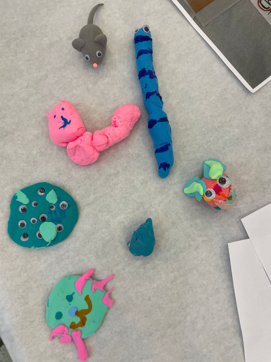 CooneyCenter's tweet image. Happy Friday from these co-design critters! One way to foster an equal design partnership between kid and adult co-designers is by giving them a chance to interact in an informal way (like playing with clay).  Learn more about #codesign: bit.ly/4kAclHH