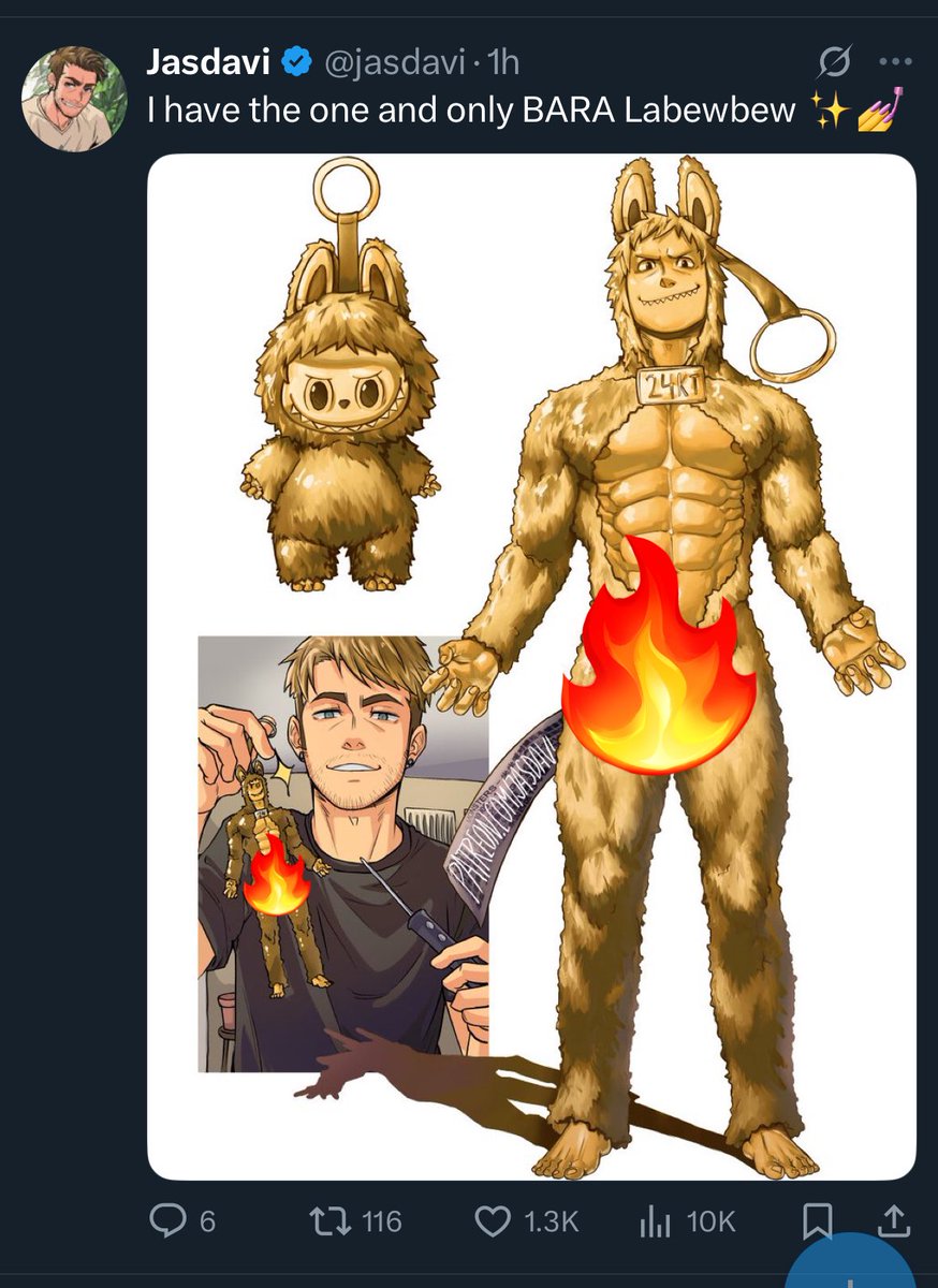 The Twink and Bara 24 Karat Gold Labubus on my tl should kiss idk