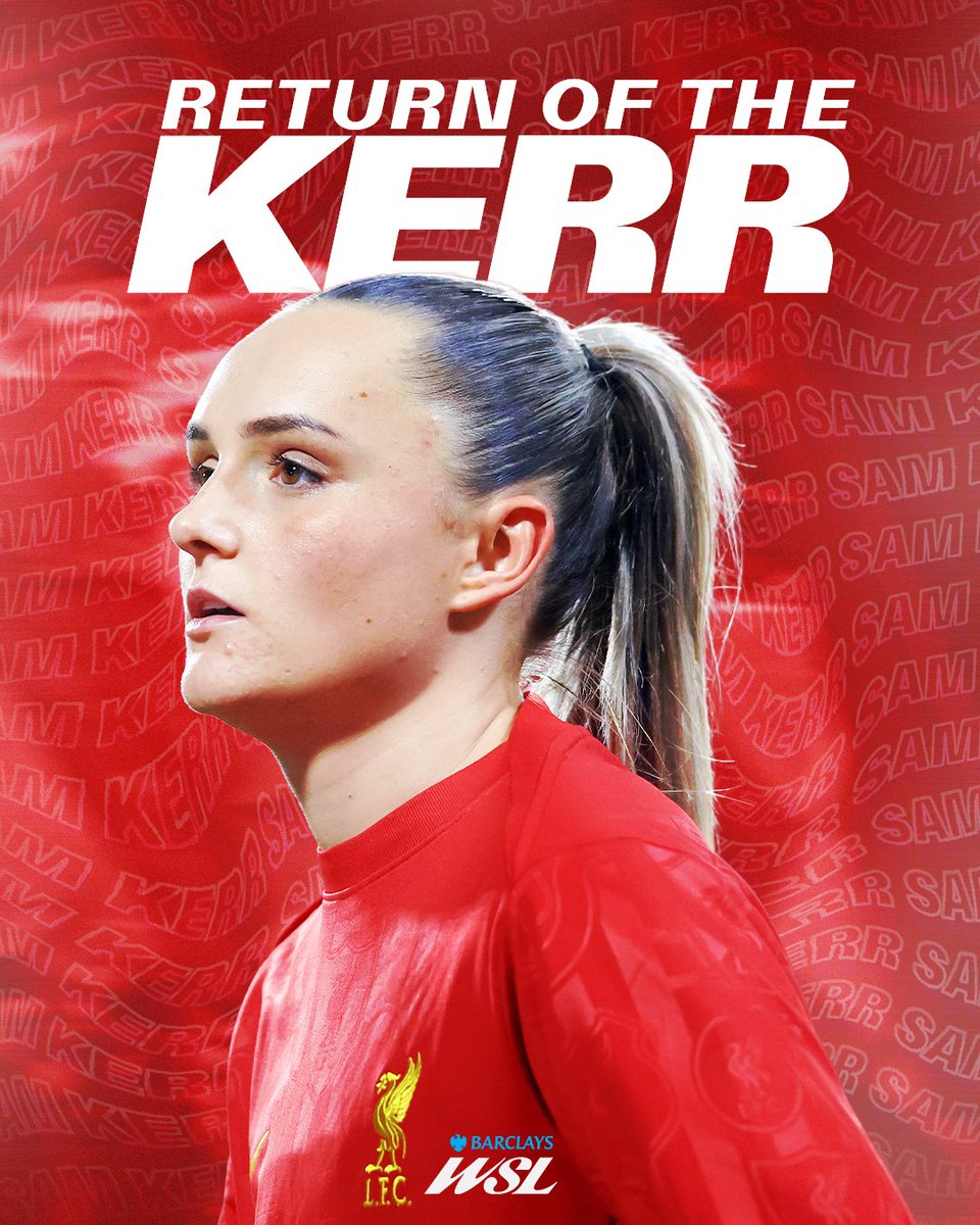 BarclaysWSL's tweet image. Return of the Kerr.
@ScotlandNT international Sam Kerr has officially joined @LiverpoolFCW on a permanent transfer from Bayern Munich 🤩
#BarclaysWSL