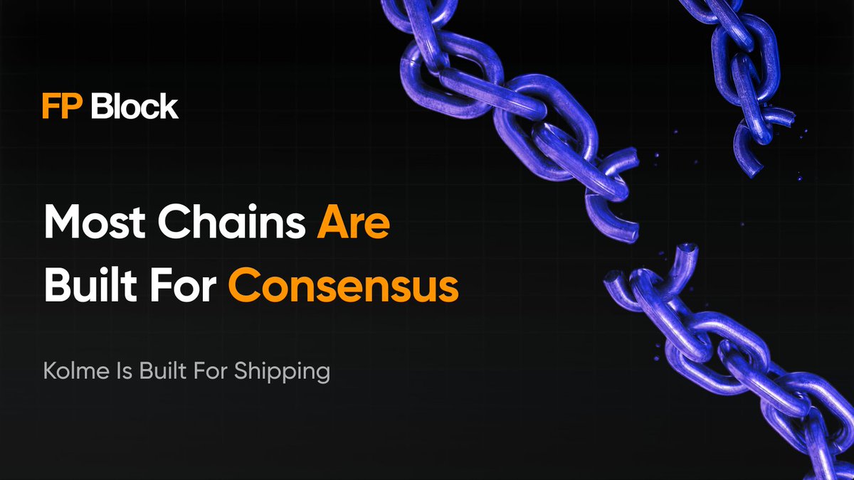 FP_Block's tweet image. Most chains are built for consensus
Kolme is built for shipping
No blockspace congestion. No shared-state headaches. No "wait for block finality."
Just fast, resilient apps that run on their own dedicated blockchain
