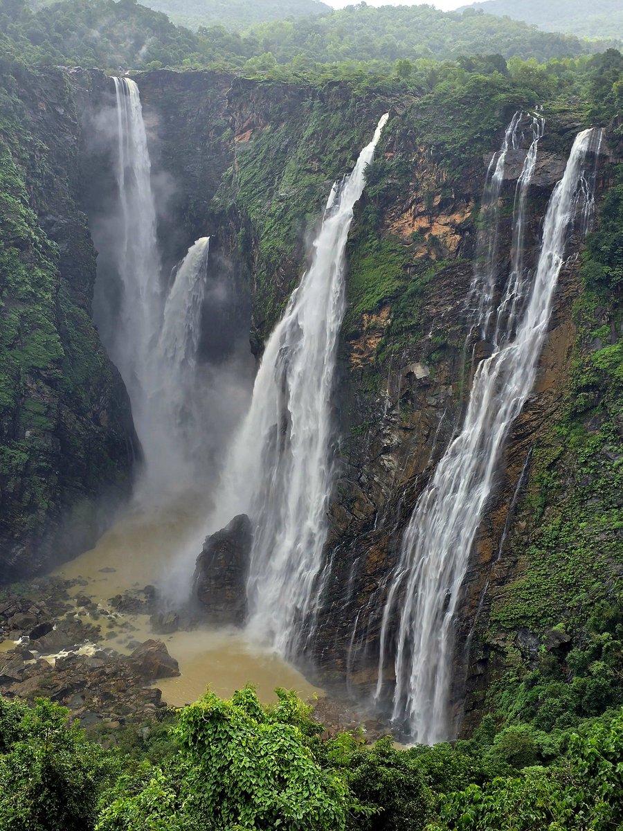 shivgangal_ifs's tweet image. Geological forces are often credited for the grand and impressive natural wonders of the world. That's true. But it's the "forests" that add essence and value, especially in the case of numerous waterfalls across the world. Here's the "Jog Falls" from Karnataka: the 2nd highest…