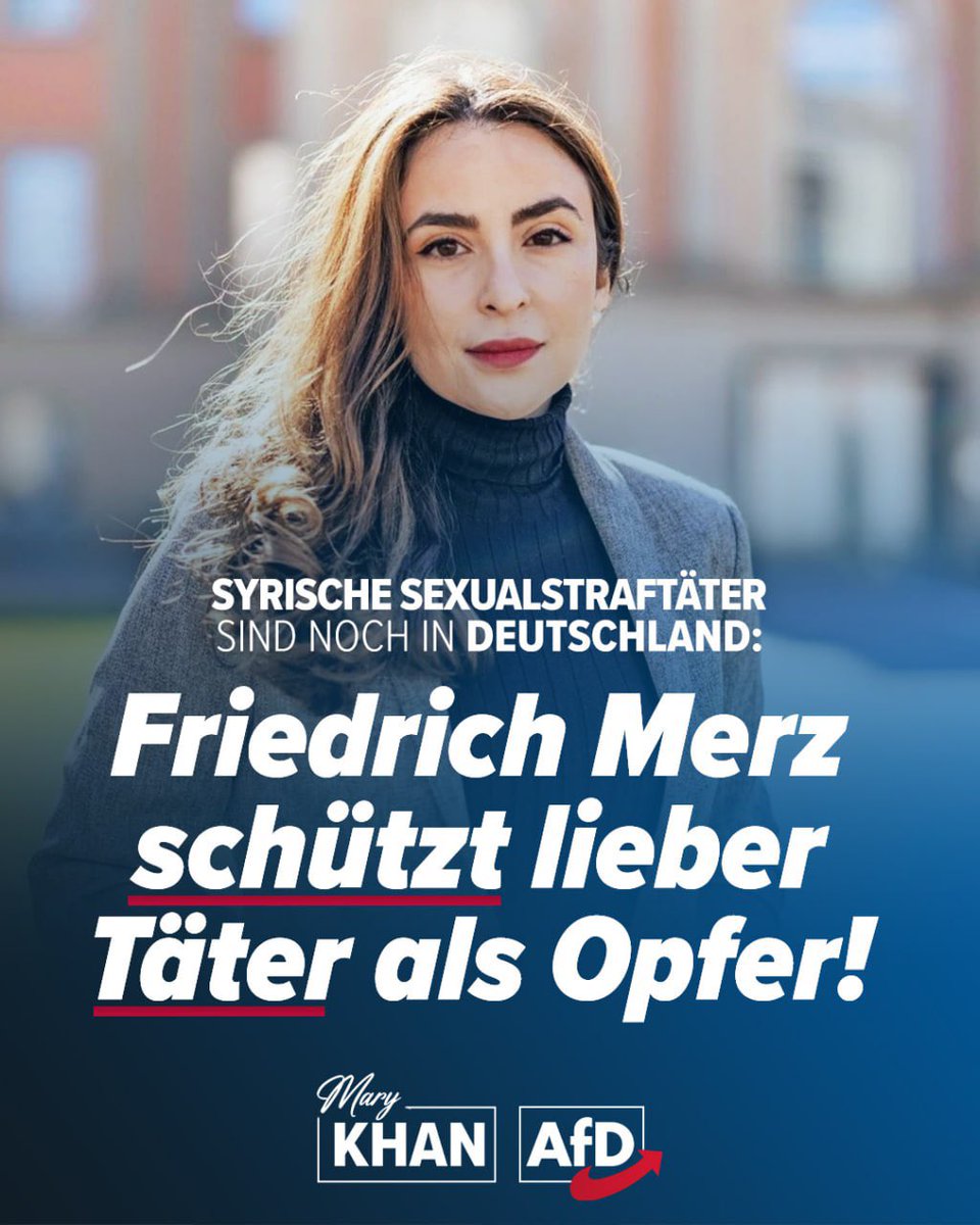 Mary_Khan94's tweet image. Herr Merz, Ihre Freibad-Syrer sind immer noch in Deutschland❗️
Die sexuellen Übergriffe von Gelnhausen zeichneten ein erschreckendes Bild der Sicherheitslage im öffentlichen Raum unseres Landes. Aus einem schönen Tag im Freibad wurde für neun Mädchen ein Alptraum: vier syrische…