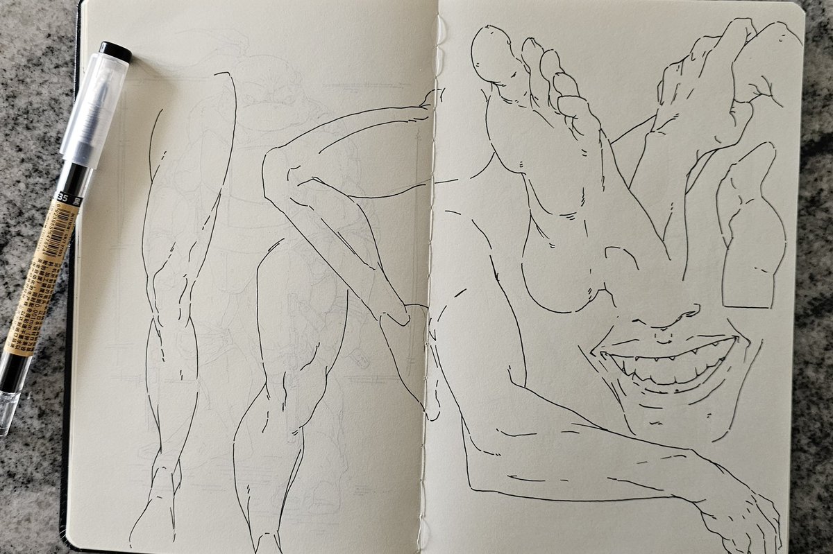 ArtBomb9's tweet image. Studies before work.