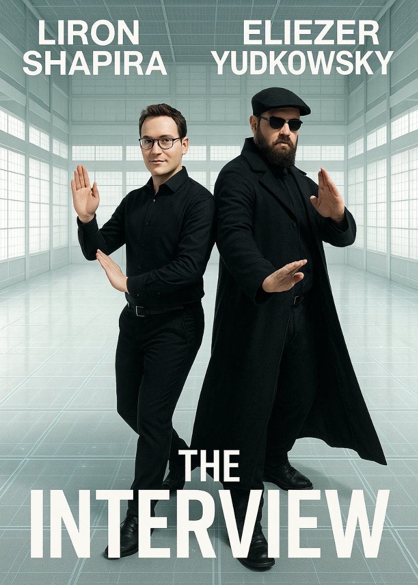 liron's tweet image. GET READY FOR THE ELIEZER YUDKOWSKY INTERVIEW — OFFICIALLY CONFIRMED!
I’m excited to be interviewing the original AI alignment person as part of his upcoming book tour. (It’ll be published on my personal YouTube channel.)
This’ll be a big one for me personally. Like Morpheus in…