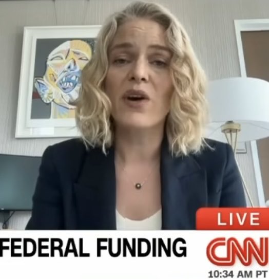 Schneider_DC's tweet image. Katherine Maher of @NPR the day Congress ended forced taxpayer subsidies