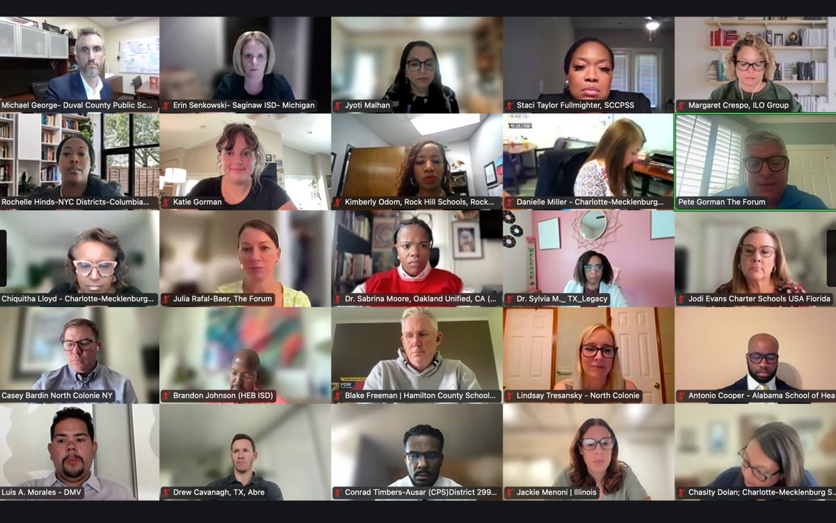 WeAreTheForum's tweet image. We are BACK for Session 2 this afternoon with Cohort 9 participants: next-generation superintendents, state education commissioners, &amp;amp; outstanding leaders from all over the country ready to learn from one another! #WeAreTheForum #WomenLeadingEd