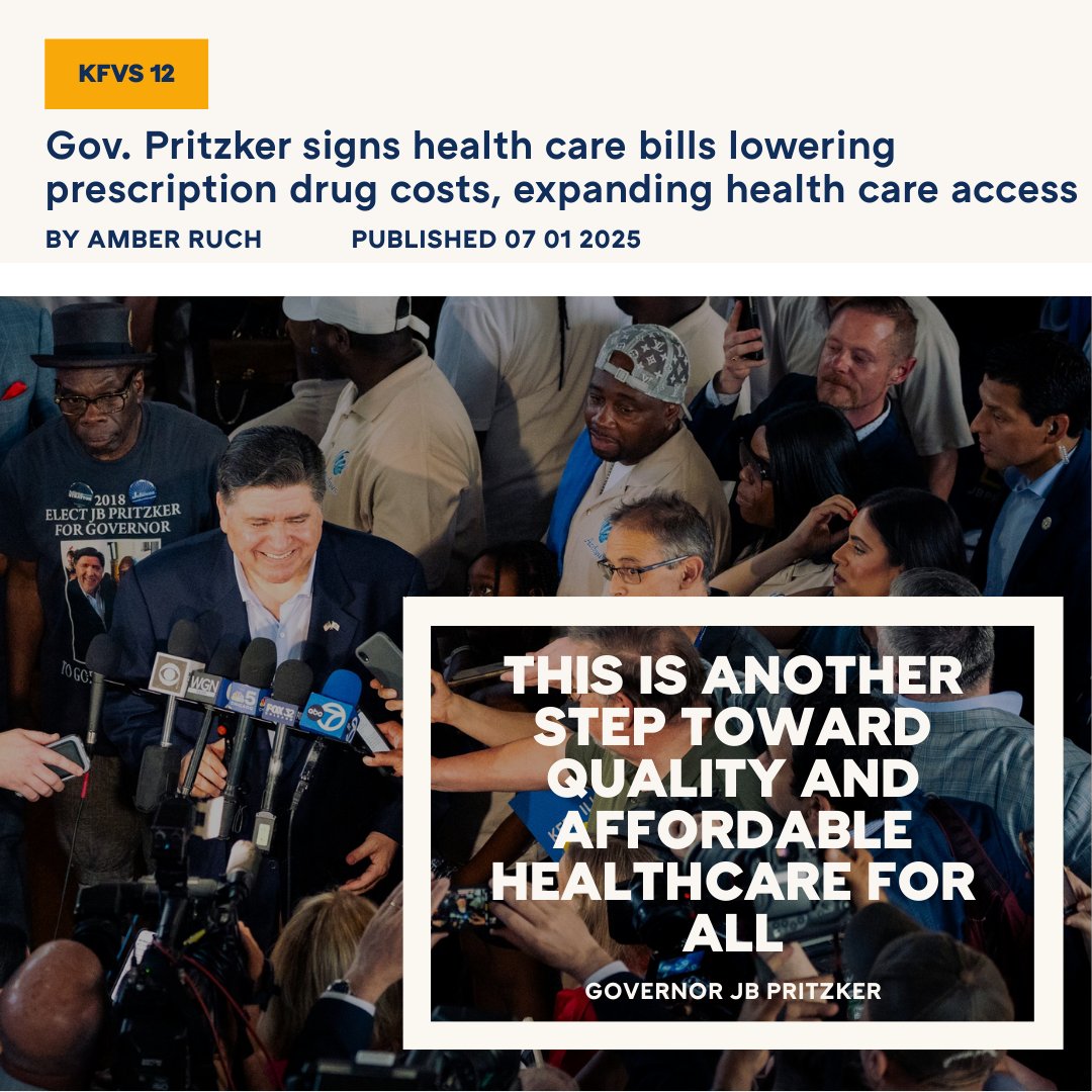 JBPritzker's tweet image. Donald Trump has made it clear: He doesn't care about the health and safety of Americans.
In Illinois, we refuse to let him win. We’re defending the most vulnerable communities by expanding access to health care and lowering the cost of prescription drugs.