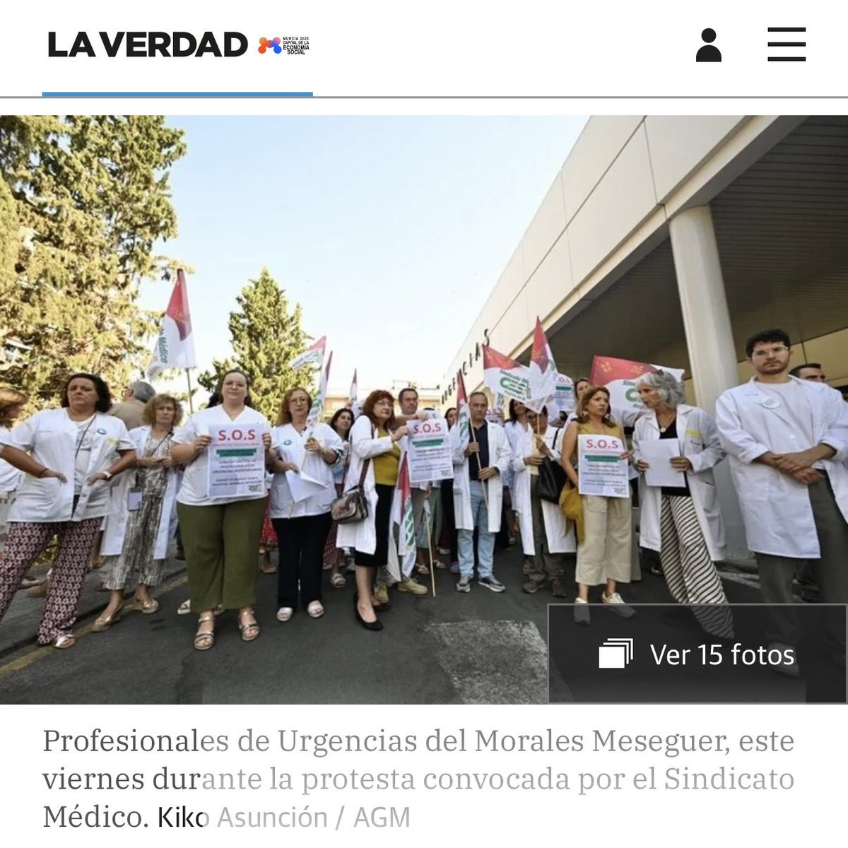 Lucassayala's tweet image. López Miras ha llevado la #SanidadPública al límite.

Un verano más, en lugar de reforzar las plantillas, sobrecarga a los sanitarios, cierra consultorios y reduce camas y servicios en los hospitales.

El PP asfixia la sanidad: pacientes y profesionales sufren las consecuencias.