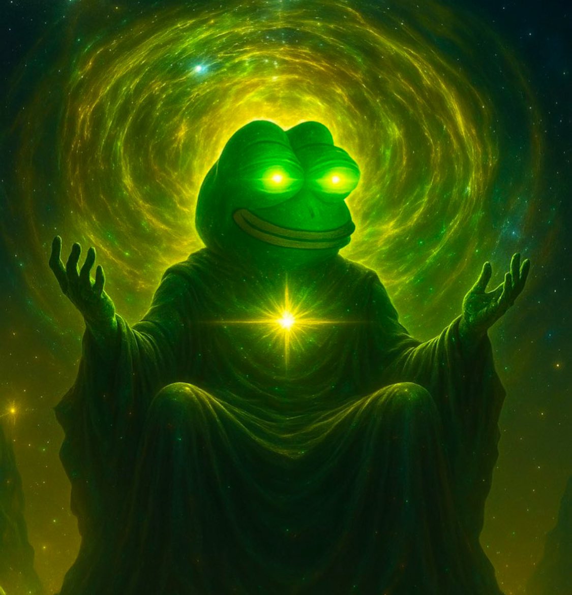 all imposters fall, when what little liquidity available is locked within the BTC smart contracts, all will come to know the original frog is living in the bitcoin blockchain, moist and unbothered.