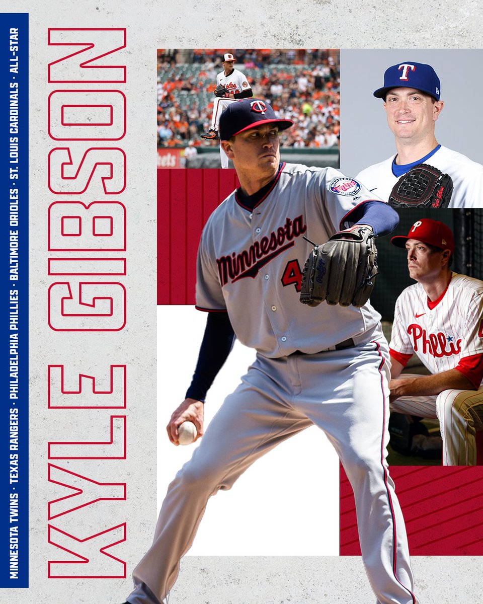 MLBPA's tweet image. Beyond his 112 career wins and 2021 All-Star berth, Kyle Gibson made an impact as a clubhouse leader, union representative and three-time Roberto Clemente Award nominee.
We congratulate @kgib44 on his retirement and wish him all the best in the next chapter!
