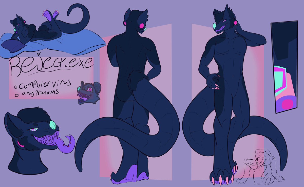 RejectExe's tweet image. I no longer feel a connection to this character, haven’t for a long time. I think it’s time I bid them farewell and send em someplace they’ll be actually used and loved. 

They have a few other pieces, an nsfw variant I’ve drawn, and a wallpaper/banner 

Lf: art or trades