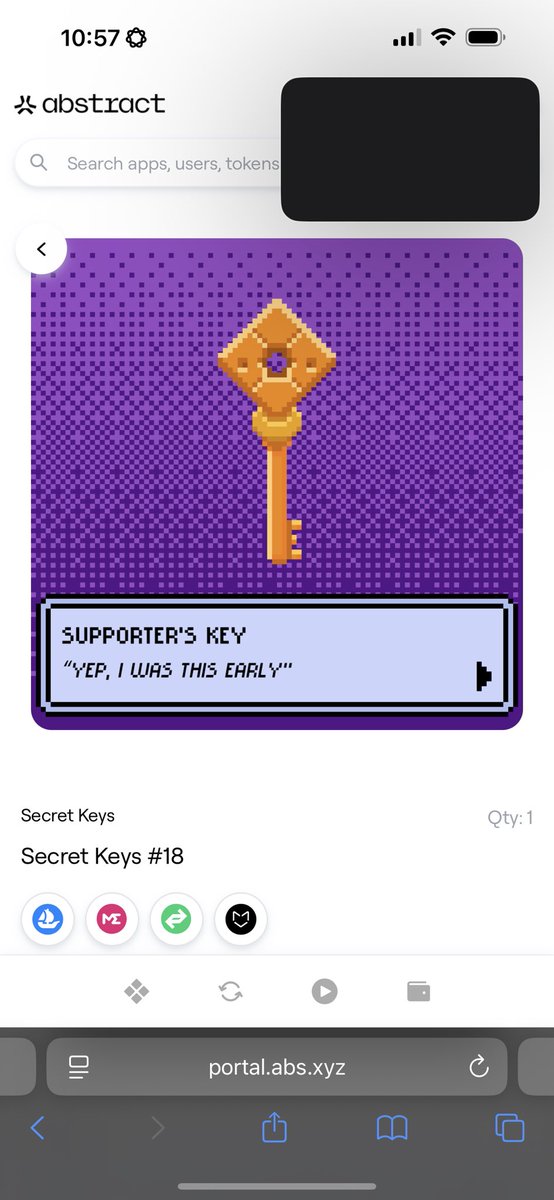 I got my key from <a href="/0x_Vinyl/">Mr. Pawtastic</a>  on <a href="/AbstractChain/">Abstract</a> did you get yours? I wonder what this is gonna unlock!!